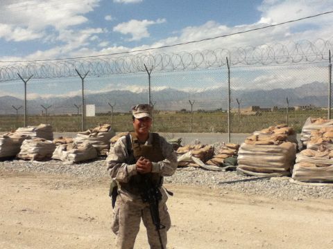 Sunny Montas at Bagram Air Force Base
