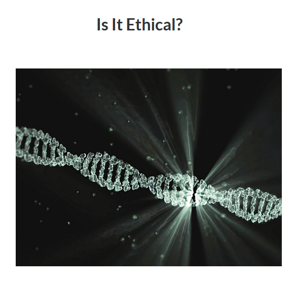 Is It Ethical? Image of DNA strand