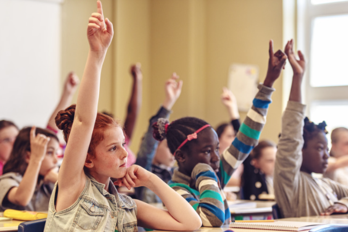 girls in classroom diversity