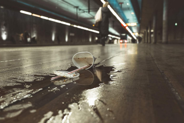 Image of a spilled drink